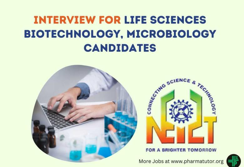 Recruitment for Life Sciences candidates at North East Institute of Science & Technology