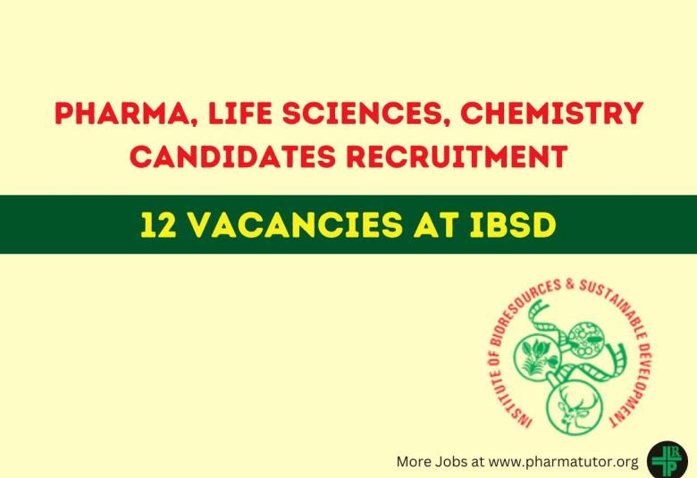Recruitment for Pharma, Life Sciences, Chemistry candidates at IBSD
