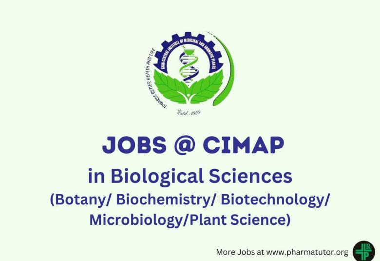 Walk in for Project Associate Biological Sciences at CIMAP