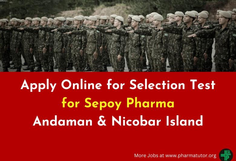 Apply Online for Selection Test for Sepoy Pharma at Indian Army