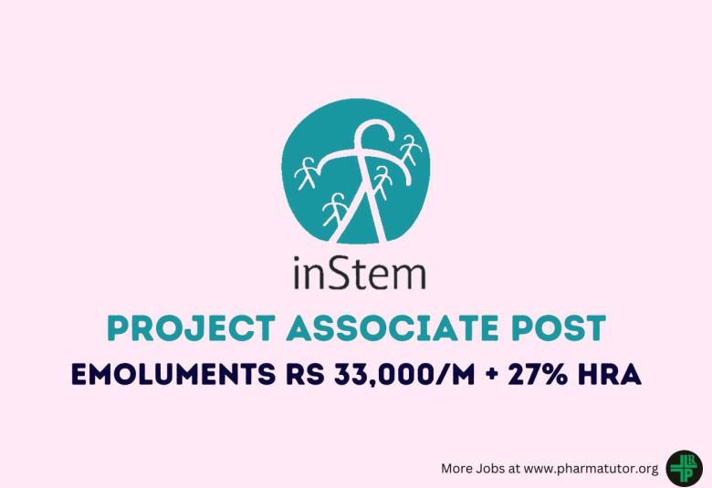 Vacancy for Project Associate at iBRIC-inStem