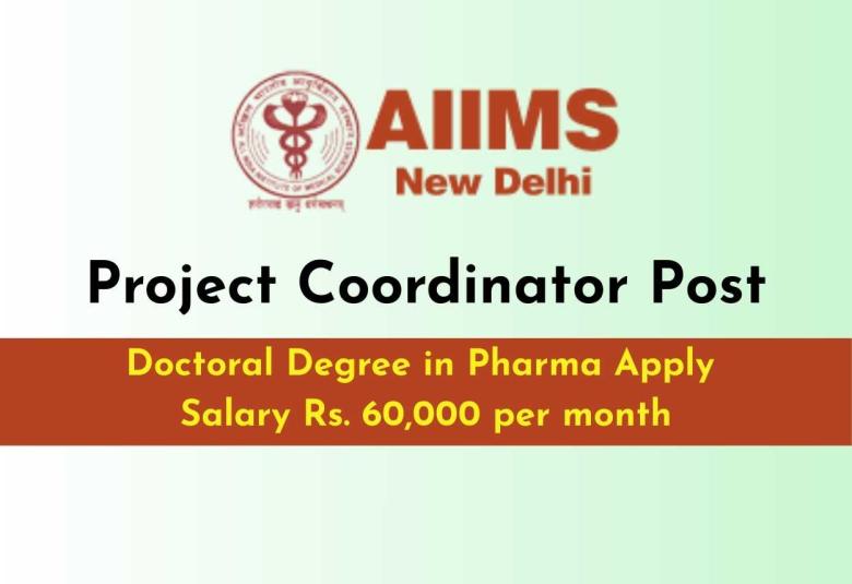 AIIMS Advertisement for Doctoral Degree in Pharma candidates