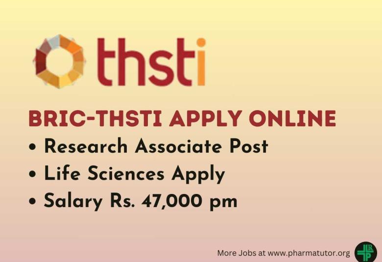 Apply Online for Research Associate at THSTI