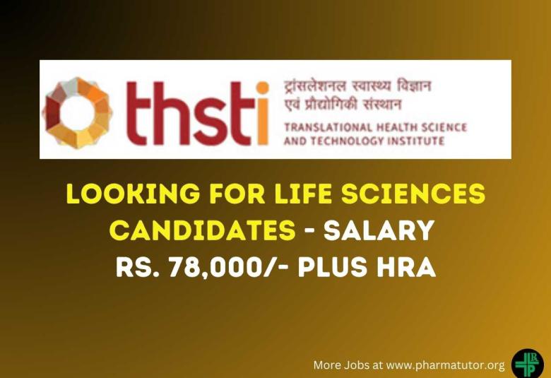 BRIC-THSTI looking for Life Sciences candidates