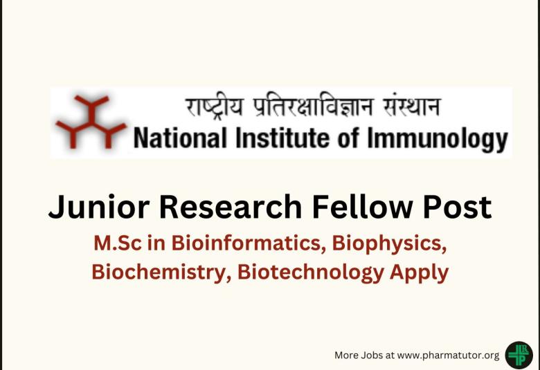 National Institute of Immunology looking for Junior Research Fellow