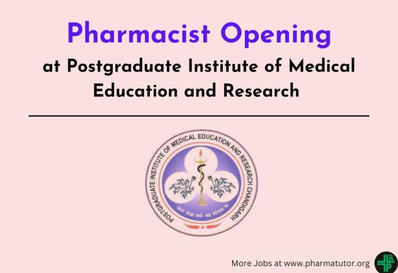 PGIMER Inviting application for post of Pharmacist