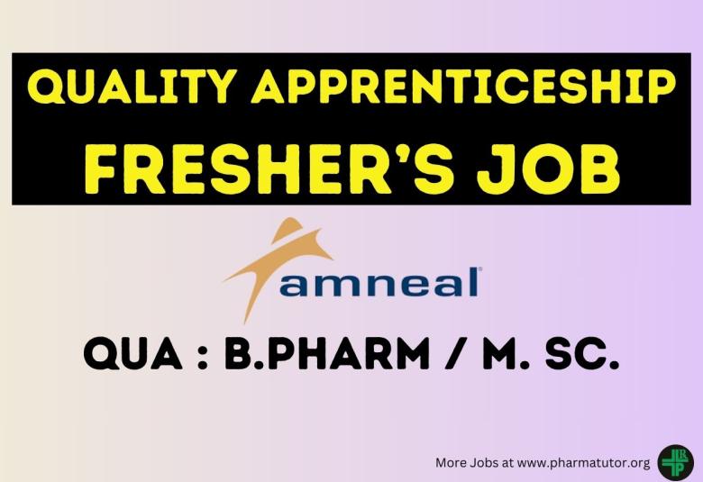 Quality Apprenticeship at Amneal Pharmaceuticals