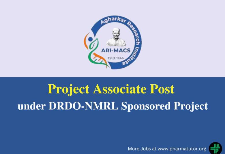 Work as Project Associate under DRDO-NMRL, Ambernath Sponsored Project at Agharkar Research Institute