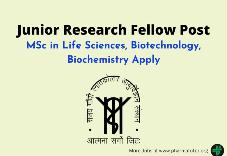 Applications are invited for post of Junior Research Fellow at SGPGIMS