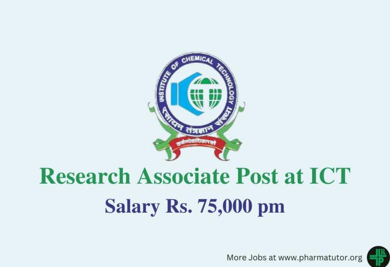 Applications are invited for Research Associate at ICT