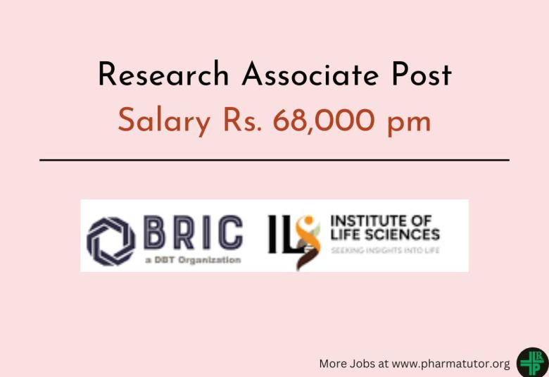 Apply Online for Research Associate at Institute of Life Sciences