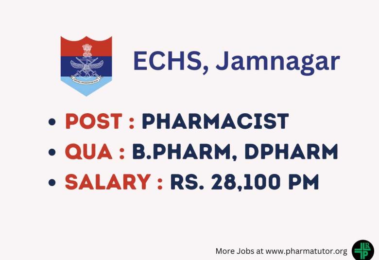 ECHS Polyclinic invites applications to post of Pharmacist