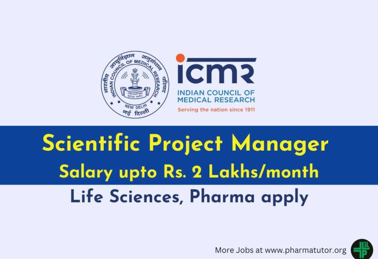 ICMR looking for Life Sciences, Pharma candidates