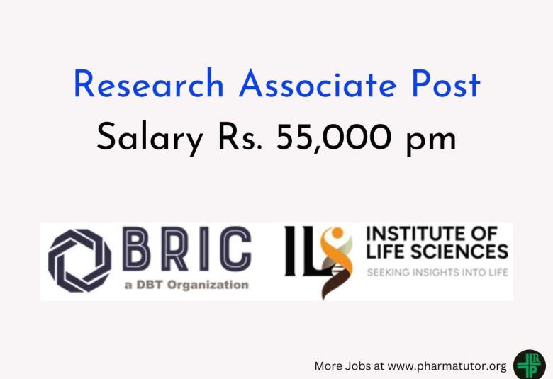 Job for Research Associate at Institute of Life Sciences