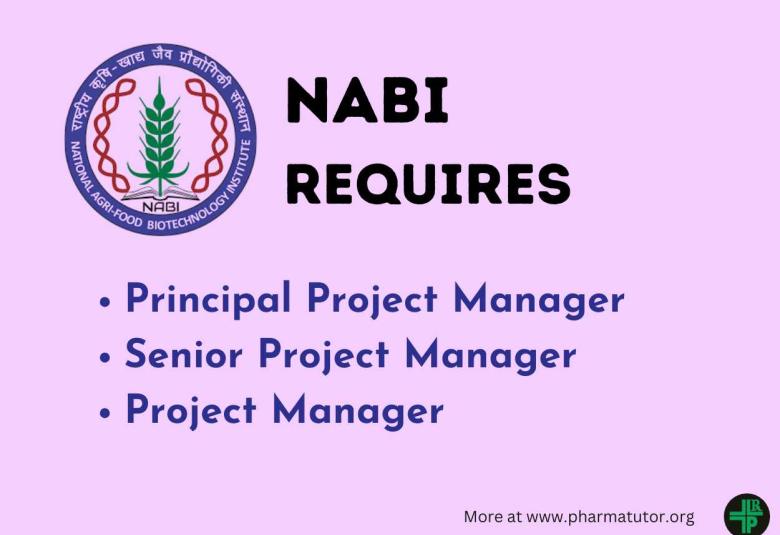 NABI requires Project Manager under Agri-Food Bio-Mug