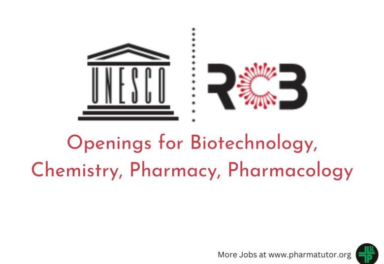 Openings for Biotechnology, Chemistry, Pharmacy, Pharmacology as JRF at Regional Centre for Biotechnology