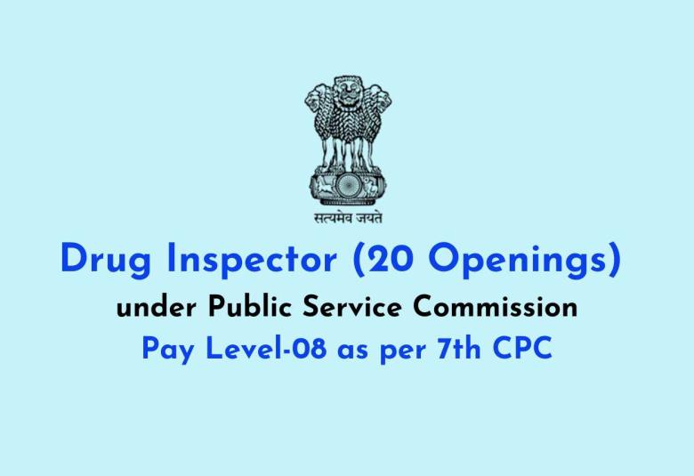 Openings for Drugs Inspector under Public Service Commission