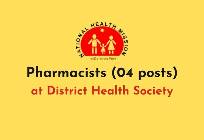 Openings for Pharmacists at District Health Society