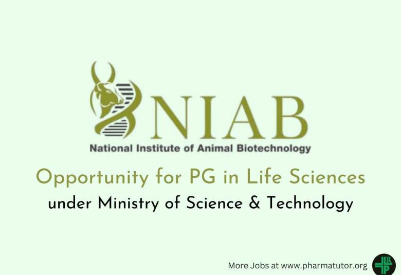 Opportunity for PG in Life Sciences under Ministry of Science & Technology at NIAB 