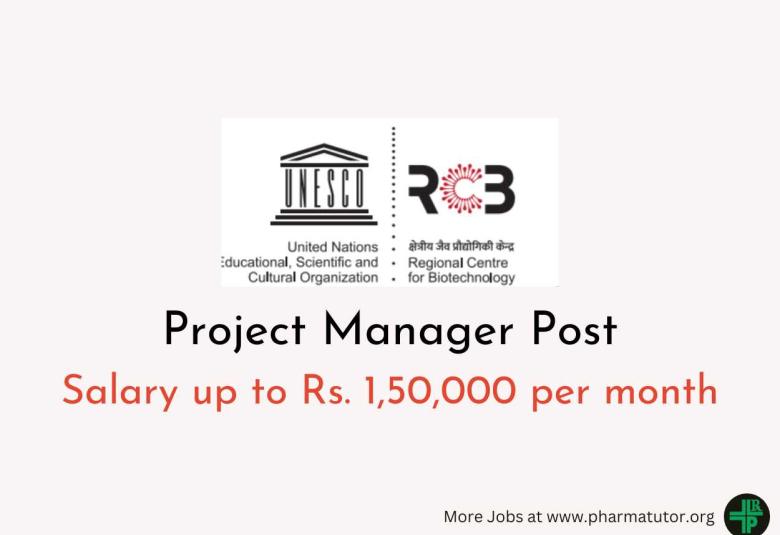 RCB invites applications for Project Manager