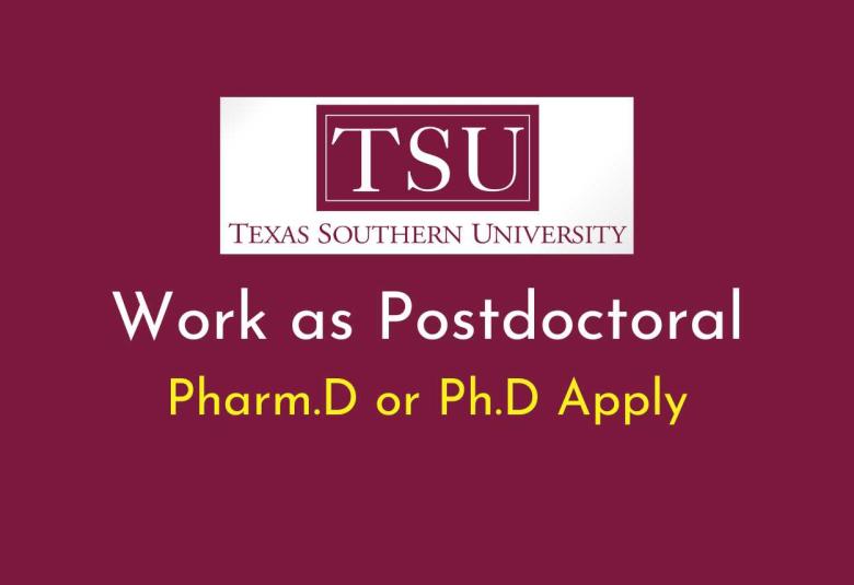 Work as Postdoctoral at Texas Southern University
