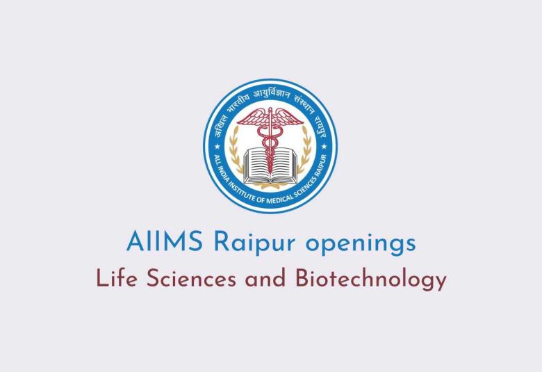 Advertisement for Life Sciences and Biotechnology at AIIMS