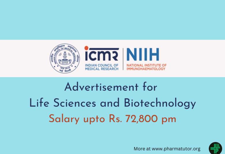 Advertisement for Life Sciences and Biotechnology at NIIH