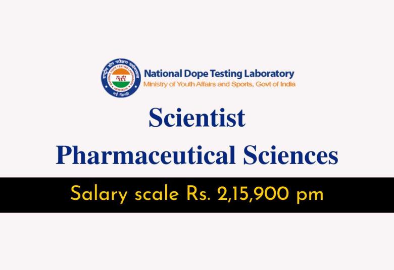 Advertisement of Scientist at National Dope Testing Laboratory