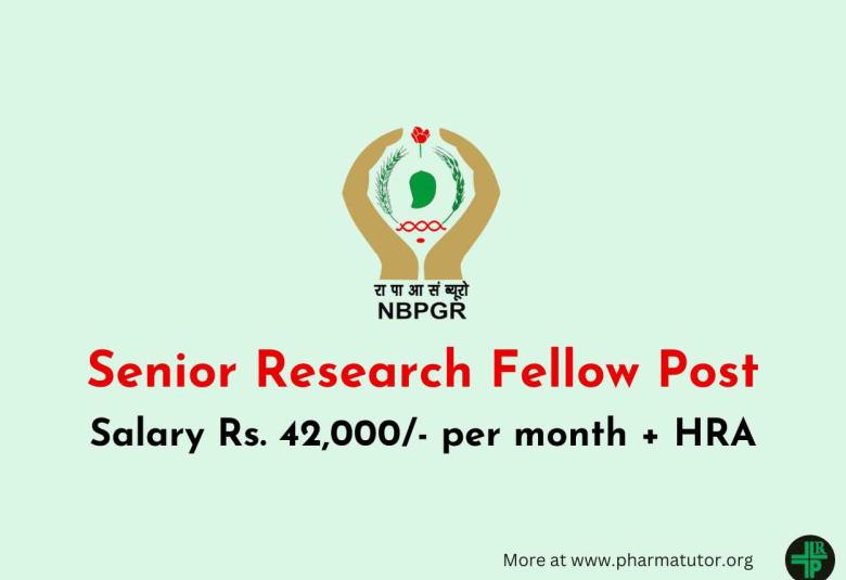 Applications are invited for Senior Research Fellow at NBPGR