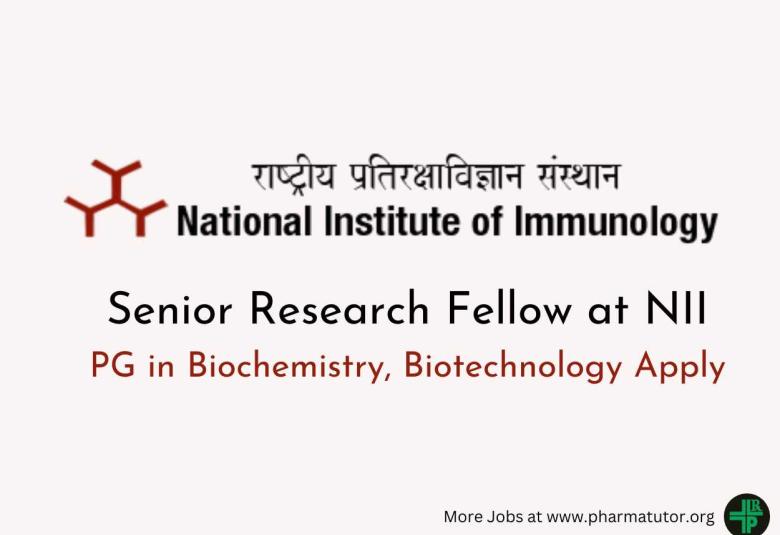 Applications are invited for Senior Research Fellow at NII