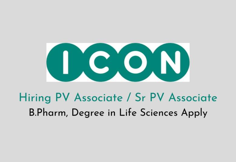 ICON plc Hiring PV Associate