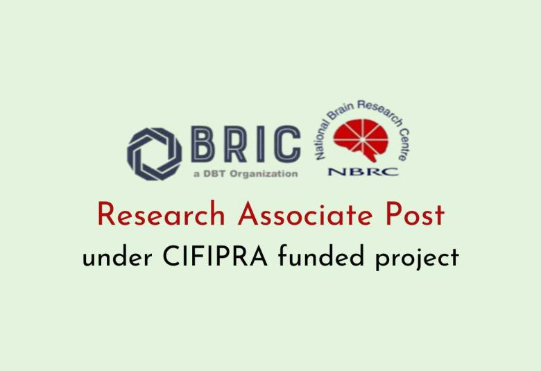 NBRC invites application for Research Associate Post