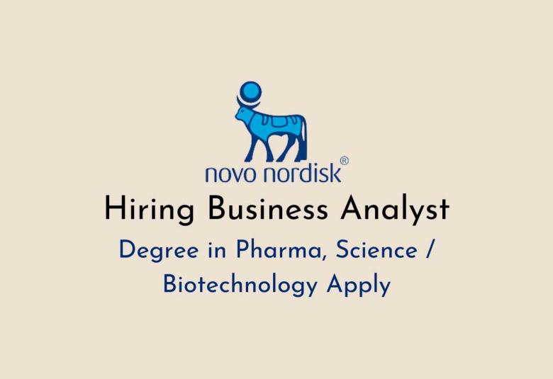 Novo Nordisk Hiring Business Analyst