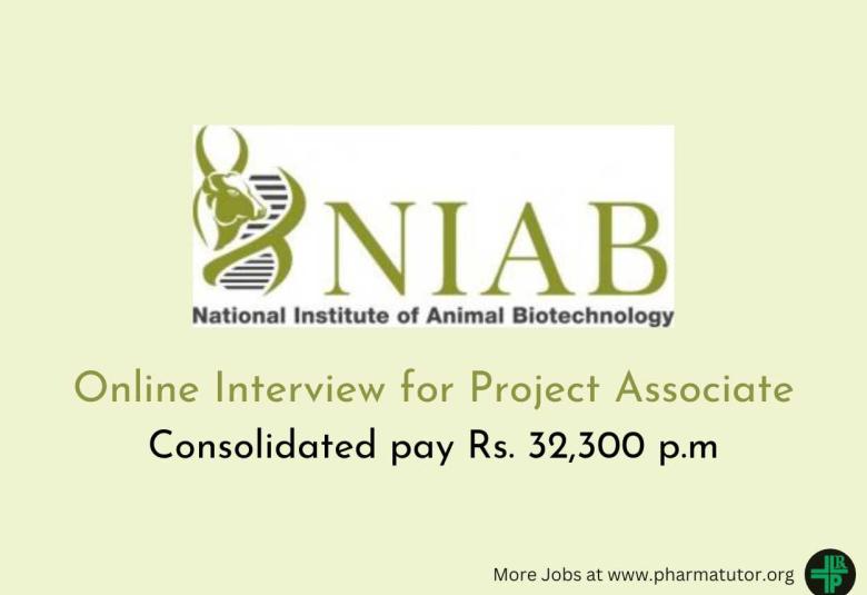 Online Interview for Project Associate at NIAB