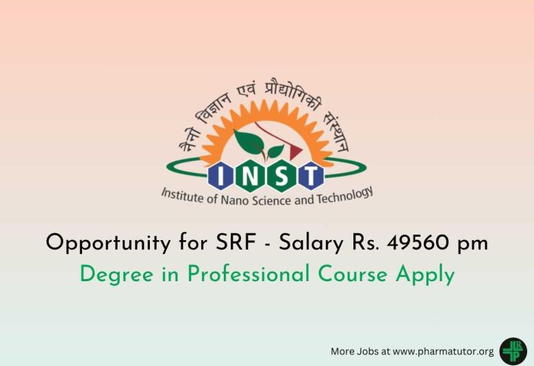 Opportunity for SRF at Institute of Nano Science and Technology