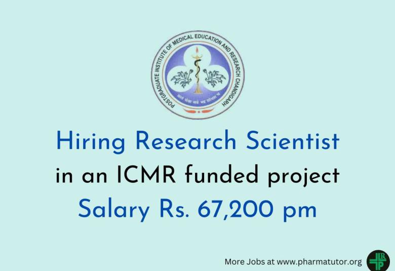 PGIMER Hiring Research Scientist