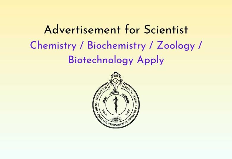 SCTIMST Advertisement for Scientist