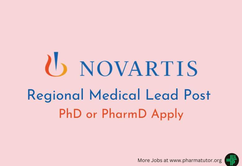 Work as Regional Medical Lead at Novartis