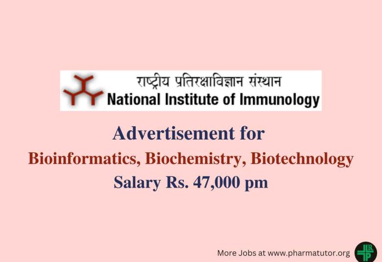 Advertisement for Bioinformatics, Biochemistry, Biotechnology at NII