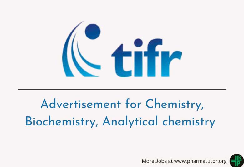 Advertisement for Chemistry, Biochemistry, Analytical chemistry at TIFR