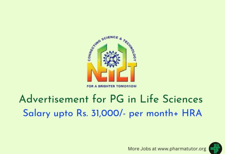 Advertisement for PG in Life Sciences at NEIST