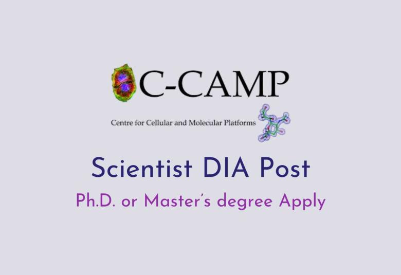 Application for the post of Scientist DIA at C-CAMP
