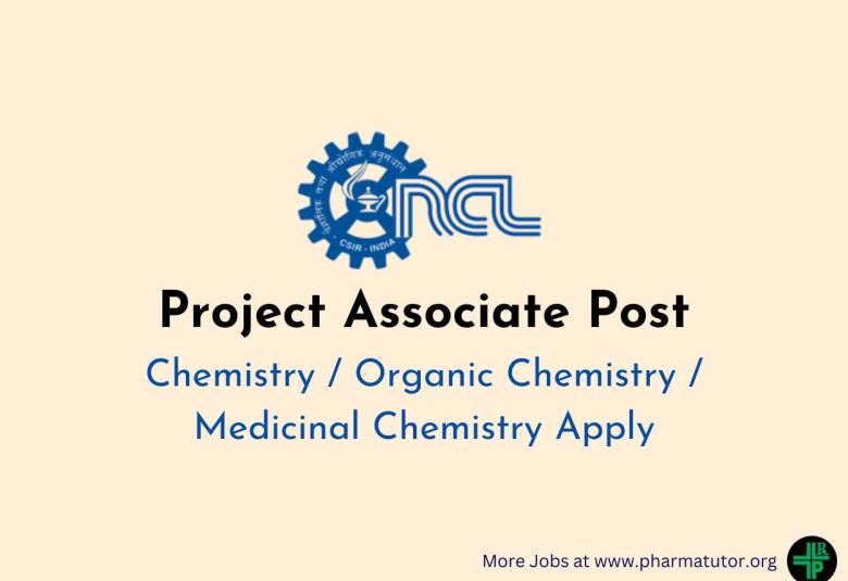 Applications are invited for Project Associate at CSIR-NCL