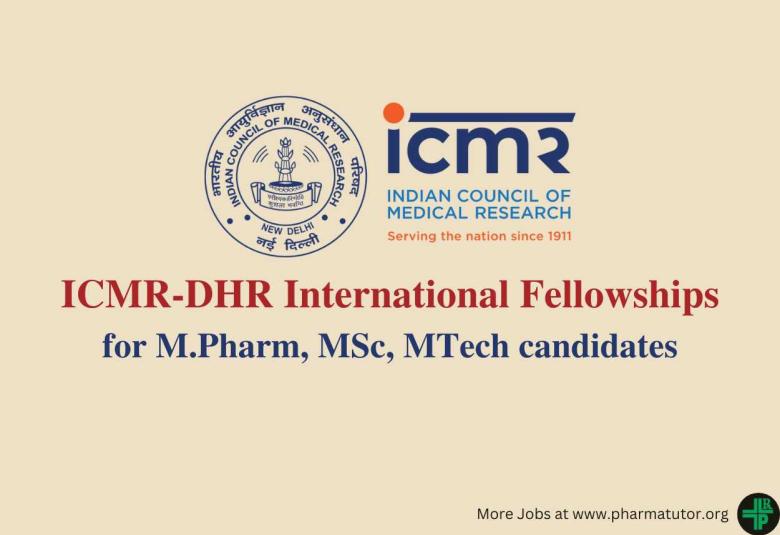 Apply Online for ICMR-DHR International Fellowships