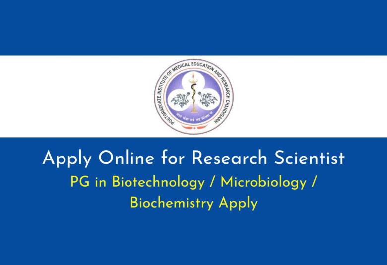 Apply Online for Research Scientist at PGIMER