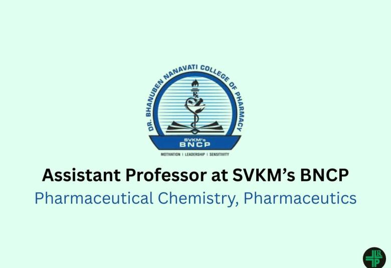 Inviting applications for Assistant Professor at SVKM’s BNCP