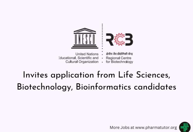 RCB Invites application from Life Sciences, Biotechnology, Bioinformatics candidates