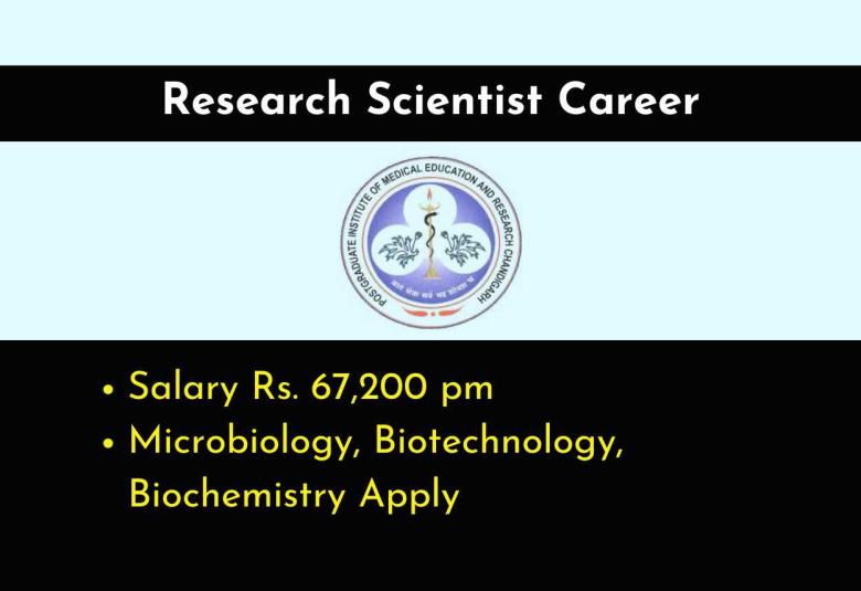 Research Scientist Career at PGIMER