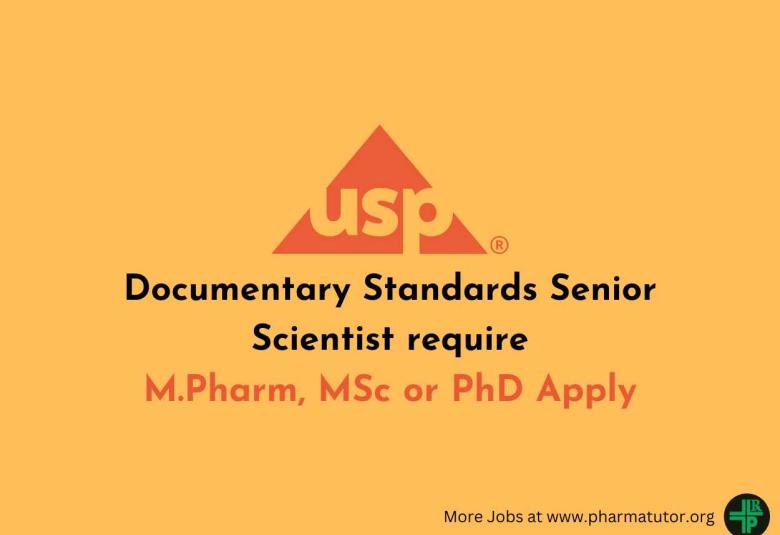 Work as Documentary Standards Senior Scientist at USP