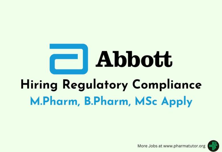 Abbott Hiring Regulatory Compliance